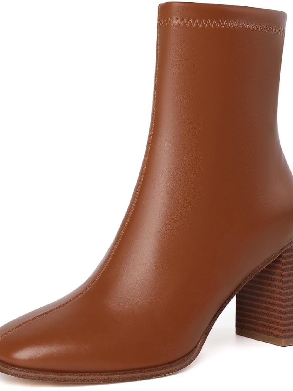 Ankle Boots for Women Square Toe Boots Side Zipper Women's Booties